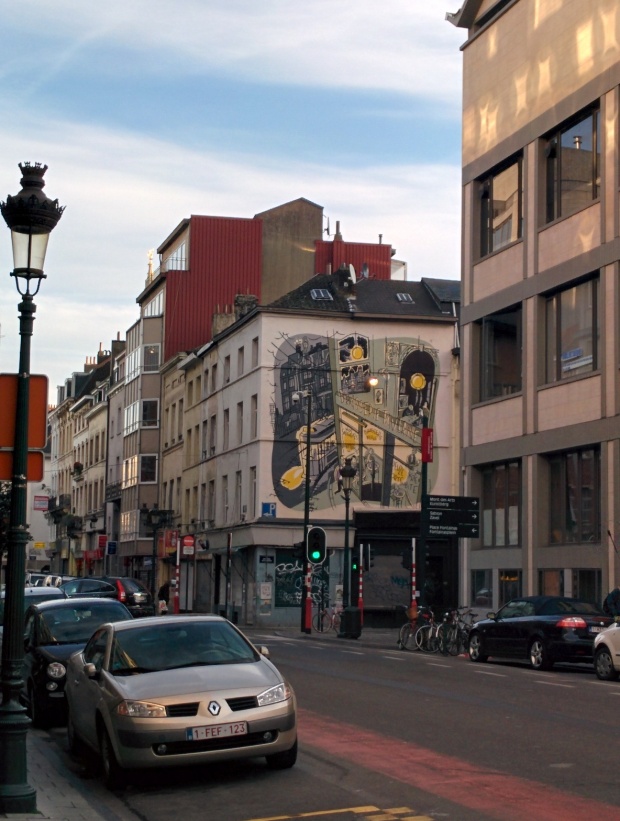 Murales fumetti Bruxelles strada